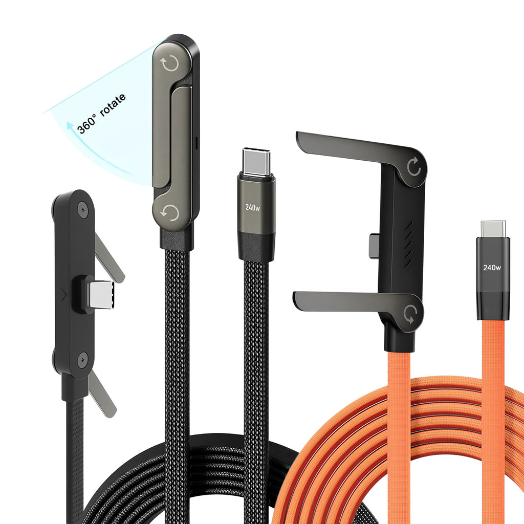 Câble 2 en 1 rapide 240W avec support intégré