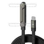 Câble 2 en 1 rapide 240W avec support intégré